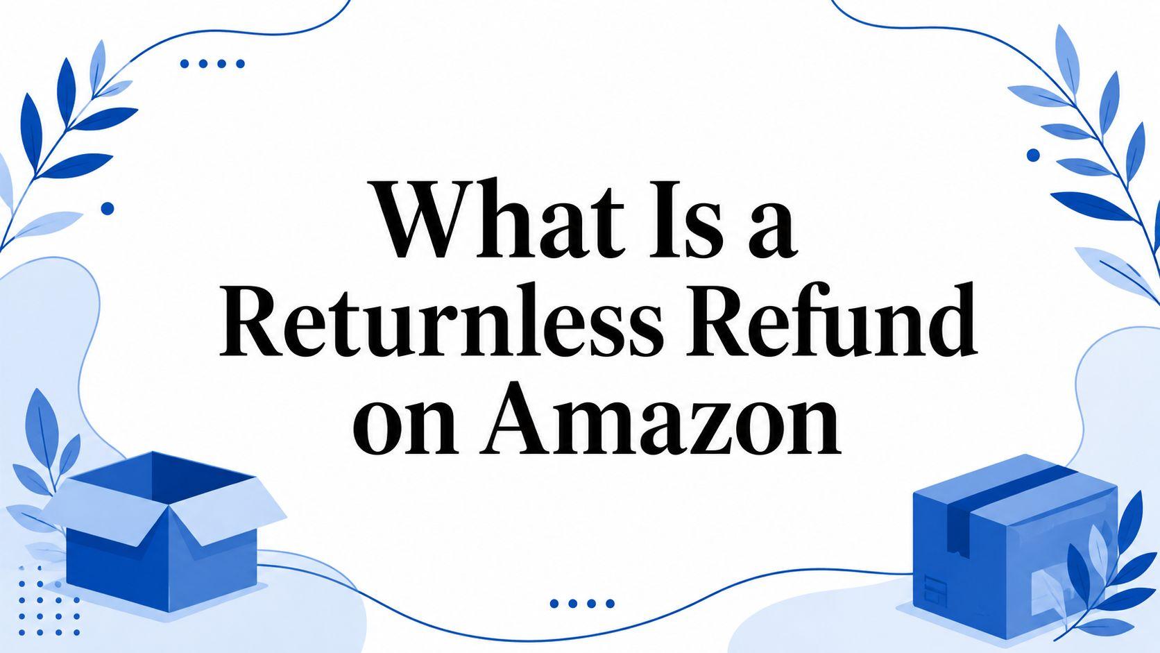 What Is a Returnless Refund on Amazon