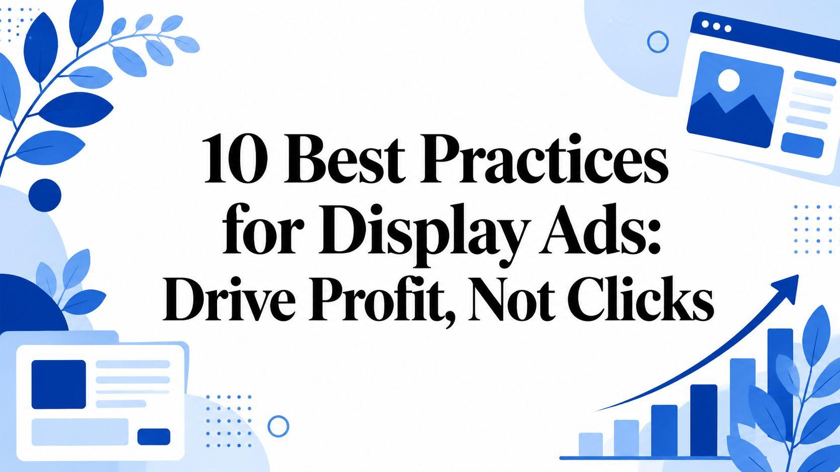 10 Best Practices for Display Ads: Drive Profit, Not Clicks