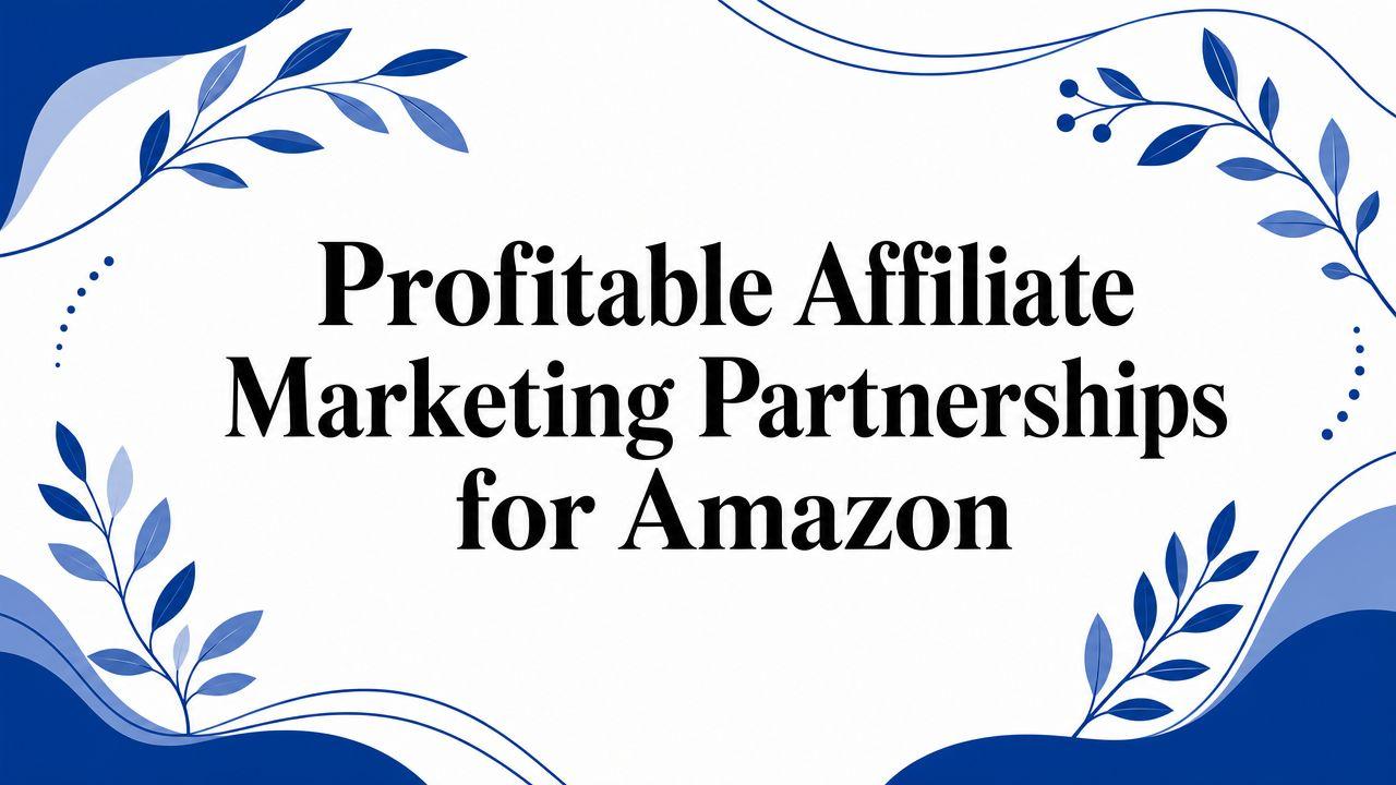 Profitable Affiliate Marketing Partnerships for Amazon