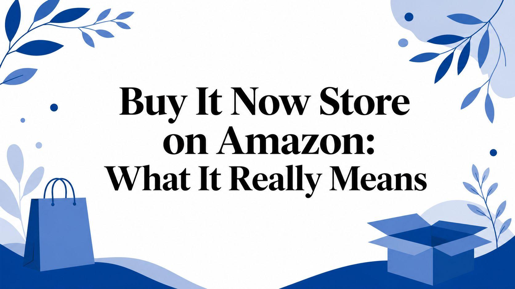 Buy It Now Store on Amazon: What It Really Means