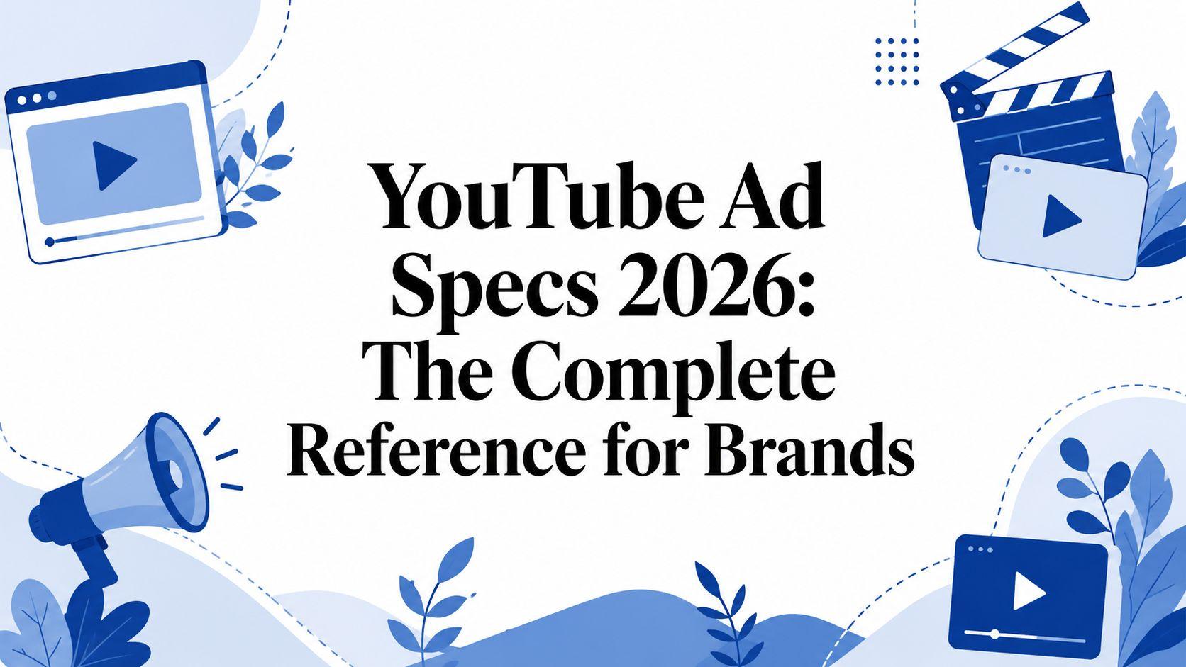 YouTube Ad Specs 2026: The Complete Reference for Brands