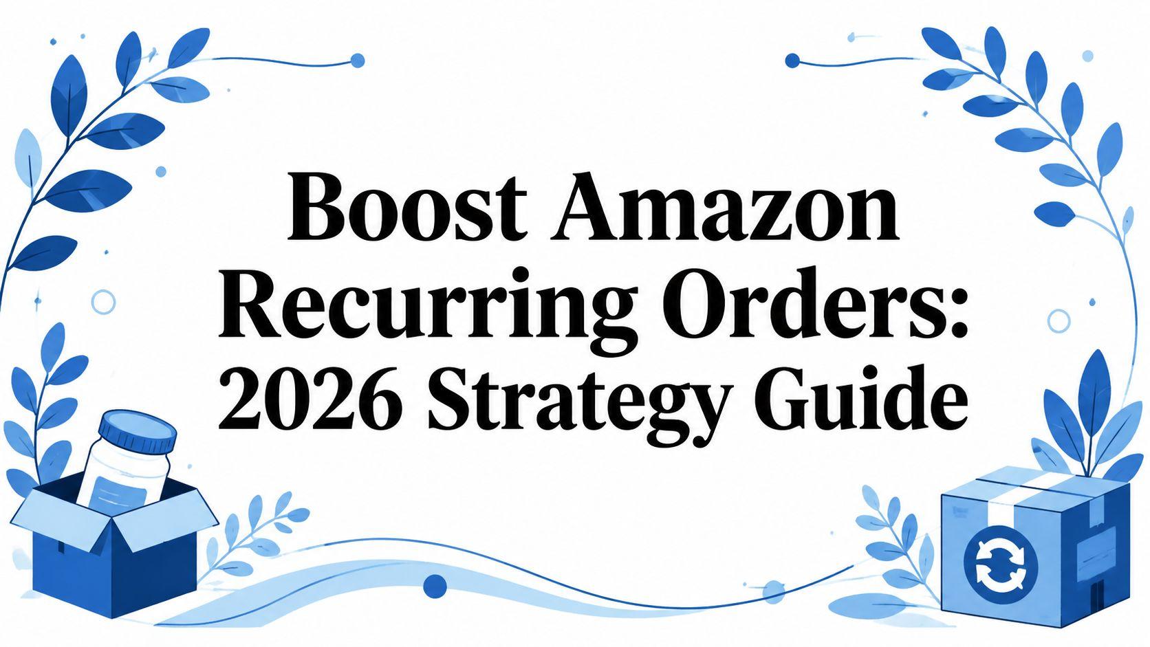 Boost Amazon Recurring Orders: 2026 Strategy Guide