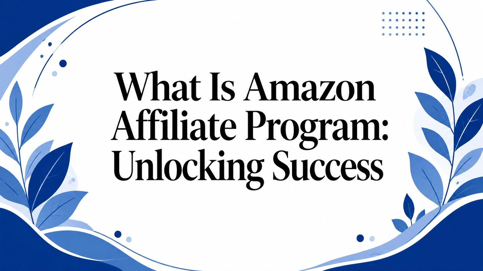 What Is Amazon Affiliate Program: Unlocking Success