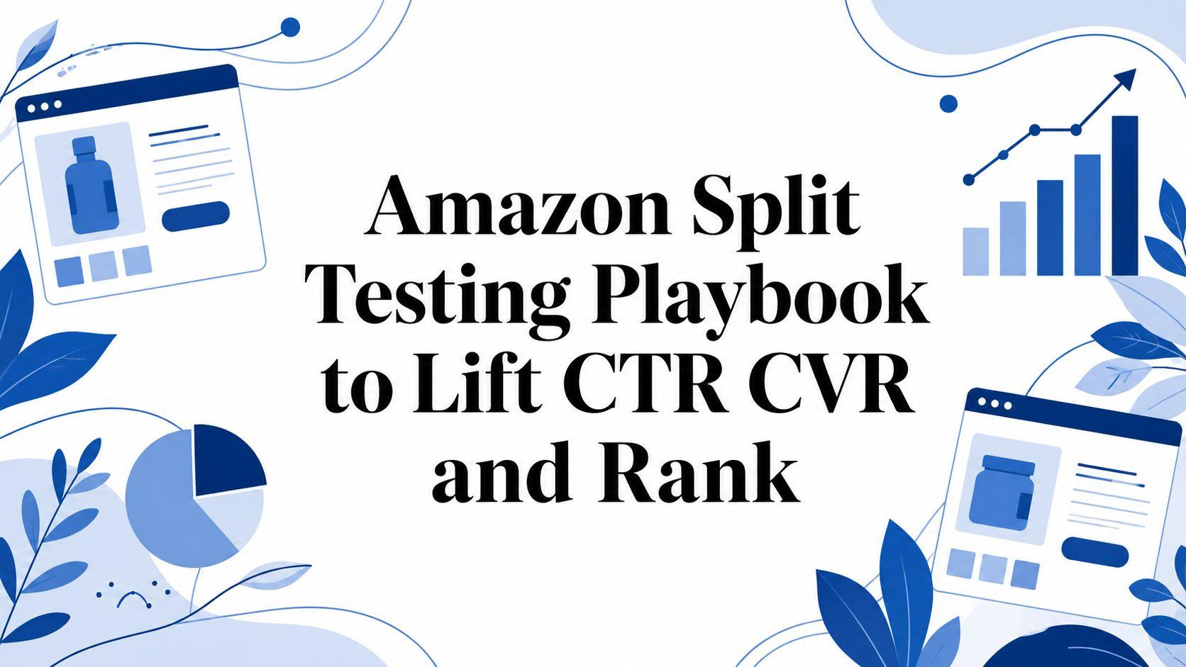 Amazon Split Testing Playbook to Lift CTR CVR and Rank