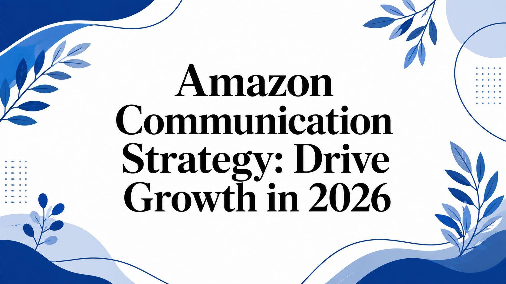 Amazon Communication Strategy: Drive Growth in 2026