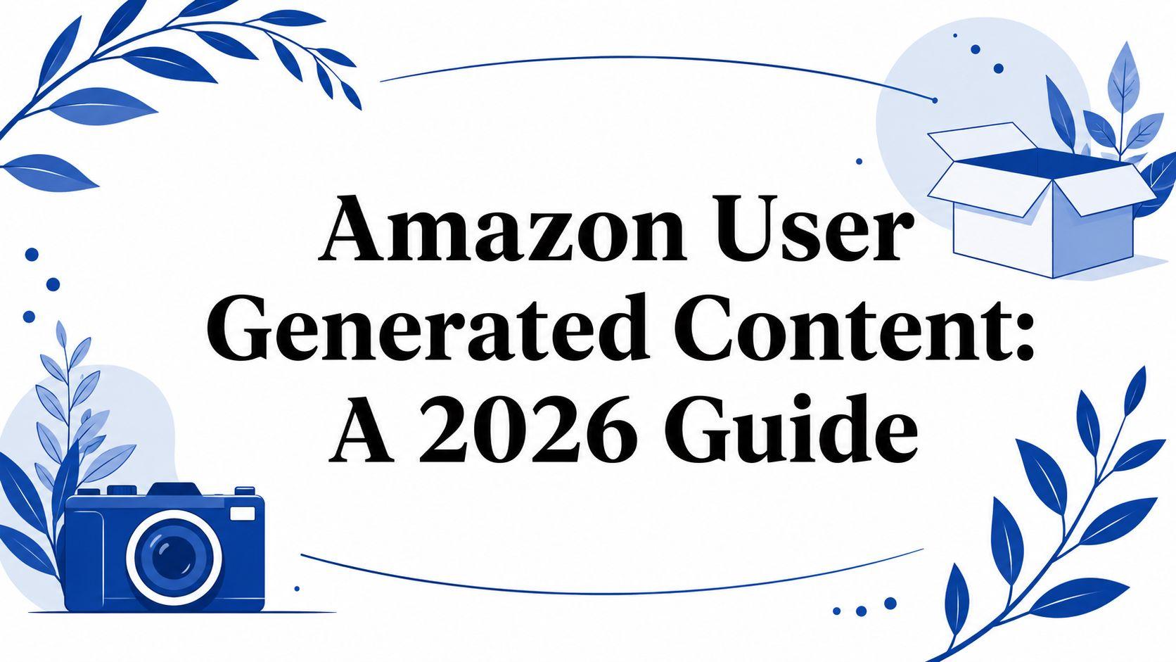 Amazon User Generated Content: A 2026 Guide