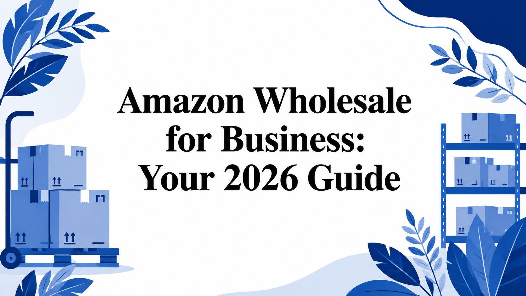 Amazon Wholesale for Business: Your 2026 Guide