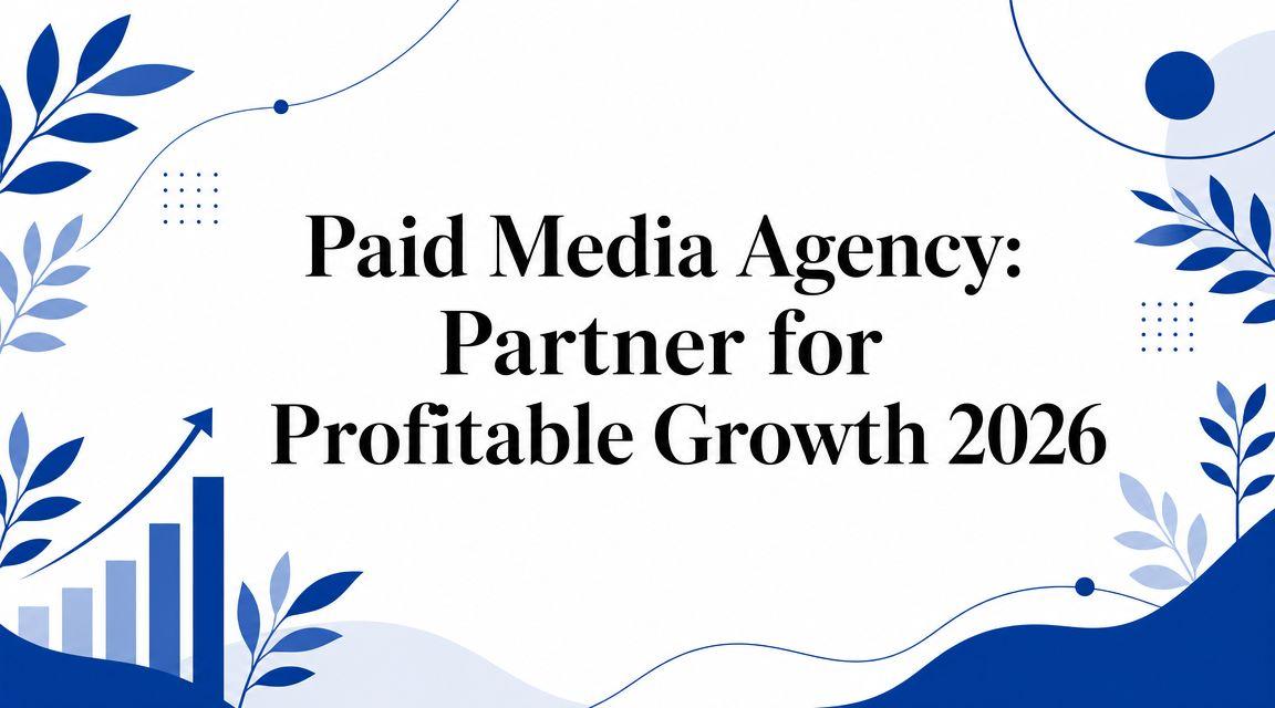 Paid Media Agency: Partner for Profitable Growth 2026