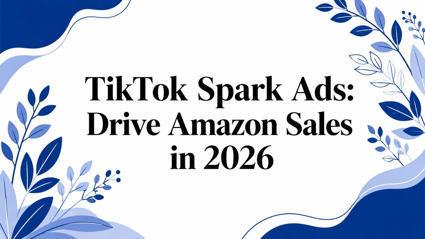 TikTok Spark Ads: Drive Amazon Sales in 2026