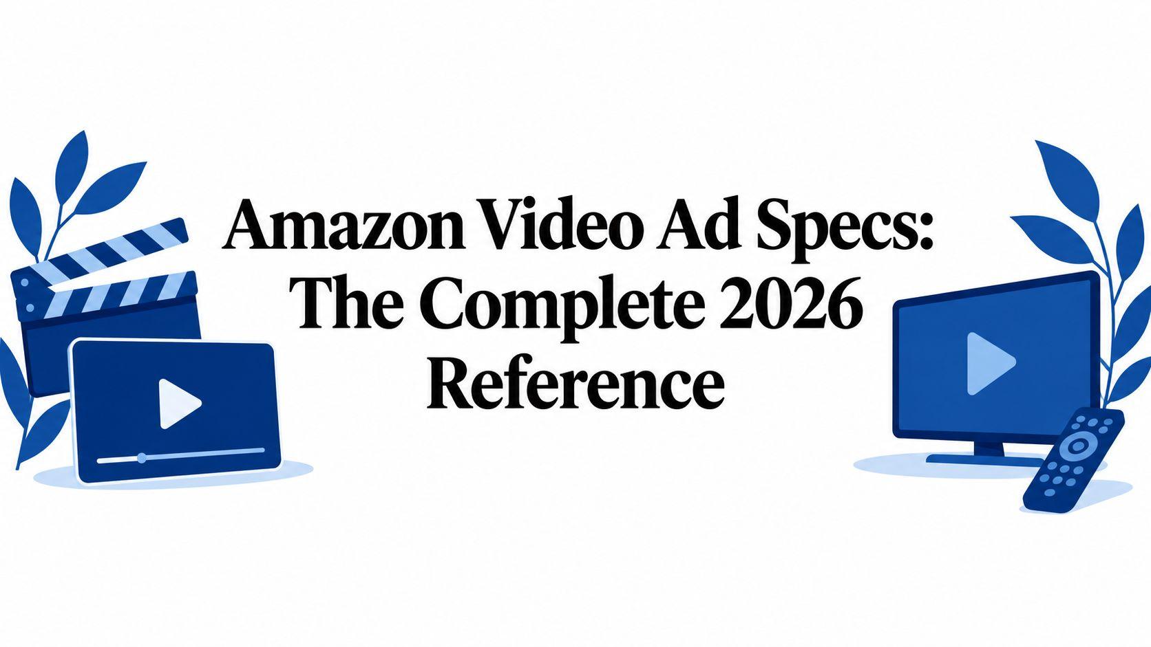 Amazon Video Ad Specs: The Complete 2026 Reference