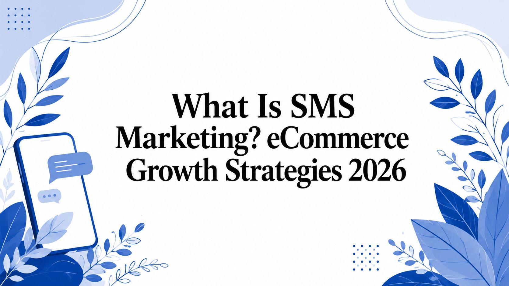 What Is SMS Marketing? eCommerce Growth Strategies 2026